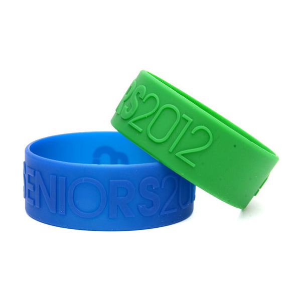 1 Inch Embossed Silicone Wristband - Adult Bespoke