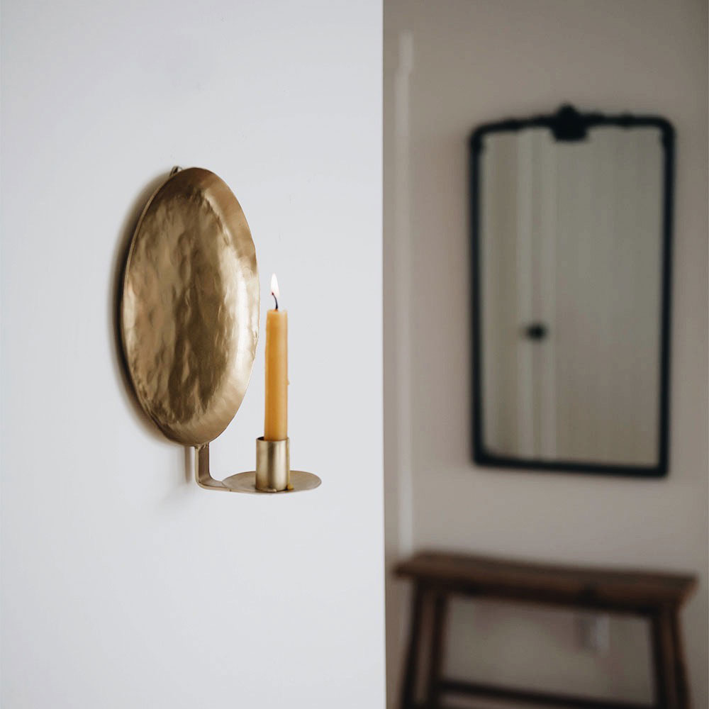 Circle Brass Wall Sconce