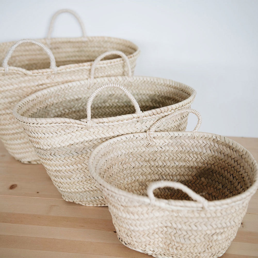 Moroccan Palm Leaf Basket